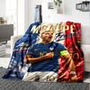 1pc Mbappe6 Blanket, Gift, for Men and Women, Soft Blanket, Good for Sofa Bed Couch Travel, Lightweight Flannel Blanket