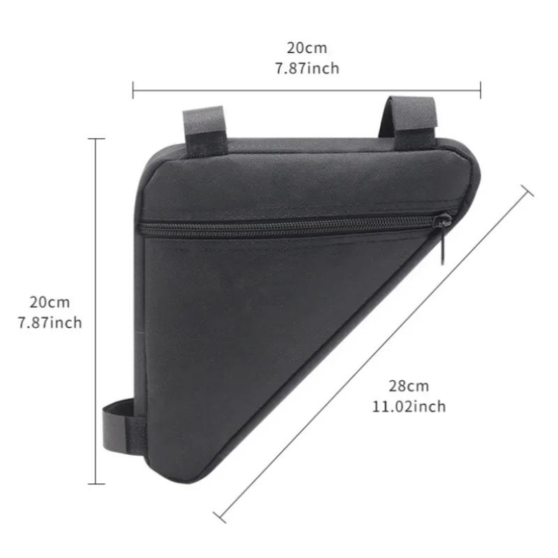 Waterproof Triangle Bike Bag - Front Frame Mount Cycling Storage Pouch for Phone/Tools, Lightweight & Durable Riding Accessory