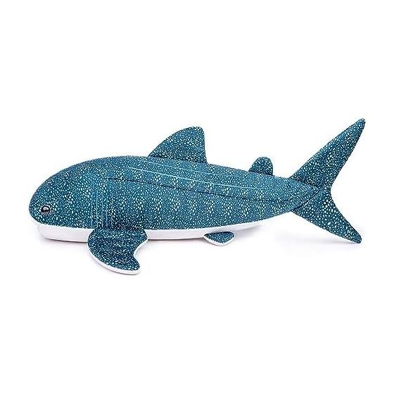 ZHONGXIN MADE Simulation Large Whale Shark Plush Toy 52cm Realistic Long and Lifelike Blue Texture Whale Shark Stuffed Animal Super Soft Marine Life