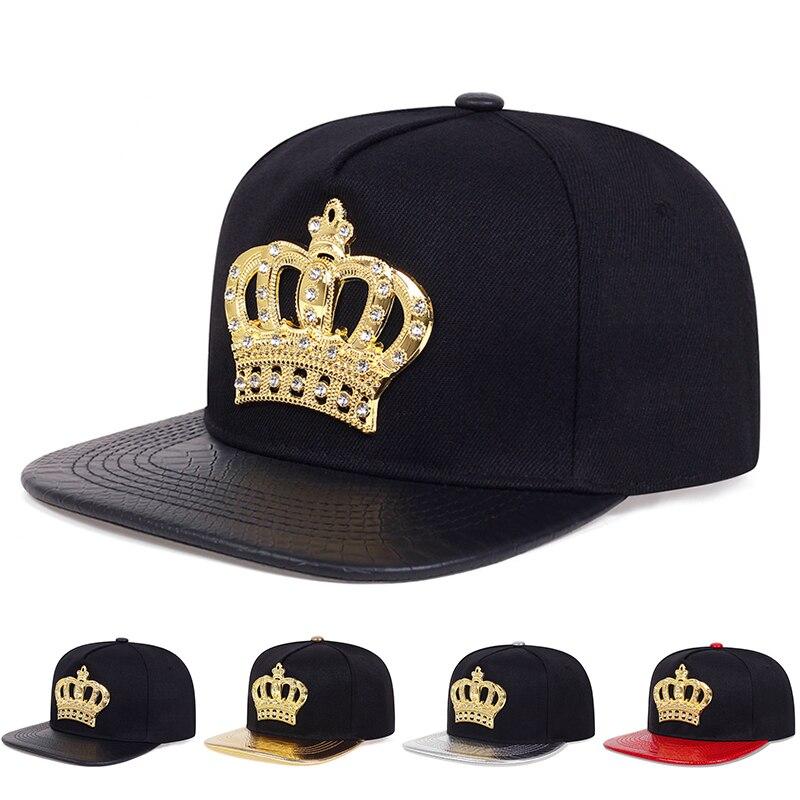 My Extreme Outdoor Activities Women's Black Unisex Crown Emblem Hip-Hop Hats Outdoor Adjustable Casual Baseball Caps Sunscreen Hat