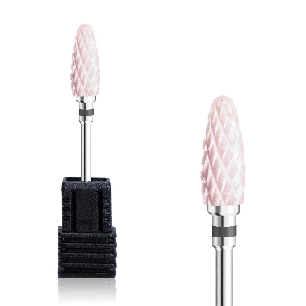 Ceramic Carbide Nail Drill Bit Rotate Burr Milling Nail Cutter Bits Electric Drill Machine for Manicure Pedicure Tools
