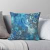 Lost In Blue Mandala Square Pillowcase Polyester Linen Velvet Pattern Zip Decor Bed Cushion Cover