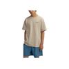 Salomon Uni Blast Series Cool Feel Outdoor Letter Crew Neck Pullover Short Sleeve T-Shirt Unisex T-Shirt Warm-Gray C28086