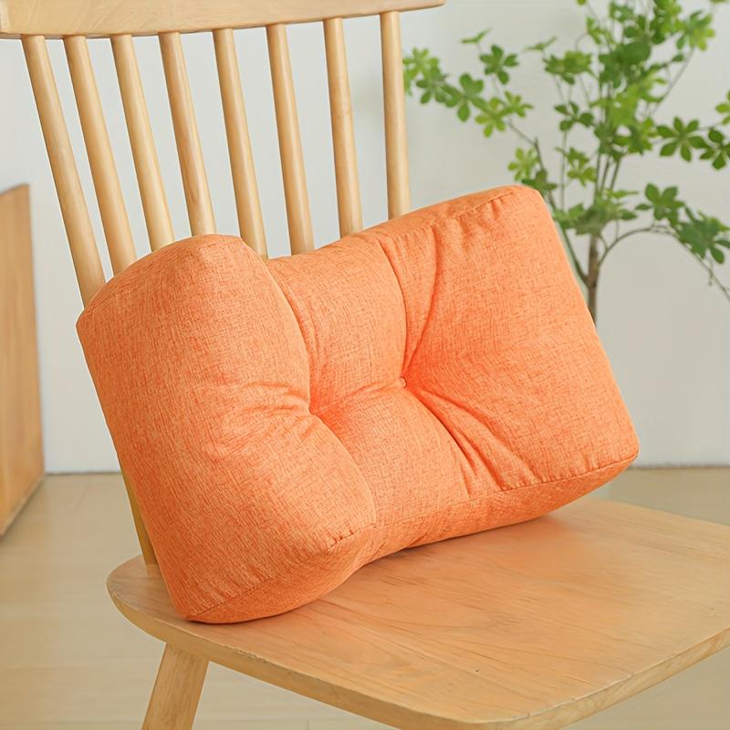1pc Elegant Luxury Lumbar Pillow,Vintage Style,Soft Seat Cushion for Student and Office Chairs,Ergonomic Backrest Pad