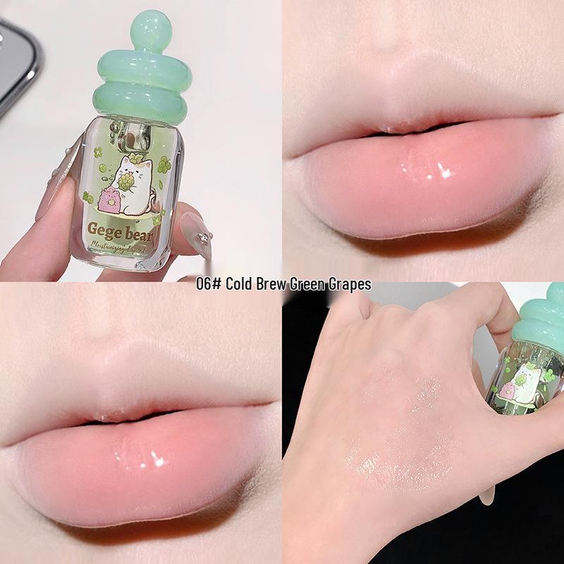 Gege Bear Honey Pot Fruit Extract Hydrating Lip Oil & Primer