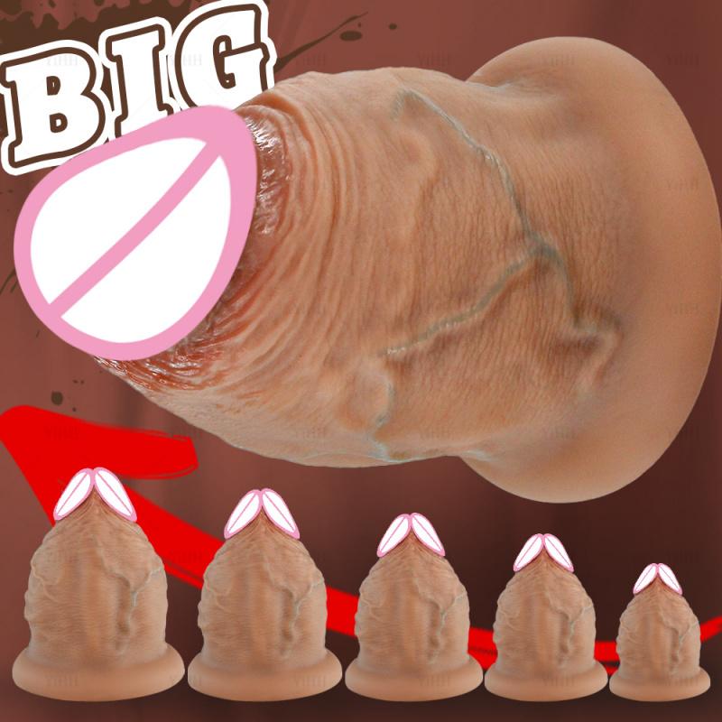 Thick Anal Plug Thick Penis Butt Plug Dildos Silicone Big Suction Cup Vagina Anal Dilator Masturbators Sex Toys For Women Men