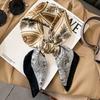 Silk Scarf Women's Autumn and Winter Korean Version Printed Decorative Scarf Fashion Scarf Shawl Spring and Autumn Scarf Simulation Silk Scarf