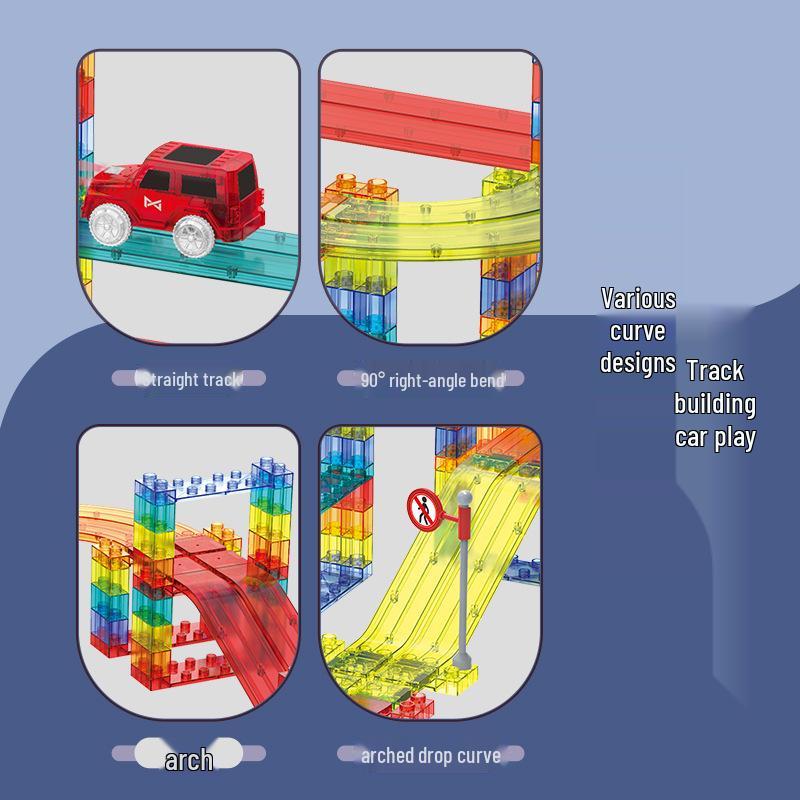 Digge Magnetic Train Track Building Blocks: Children's Educational Toy