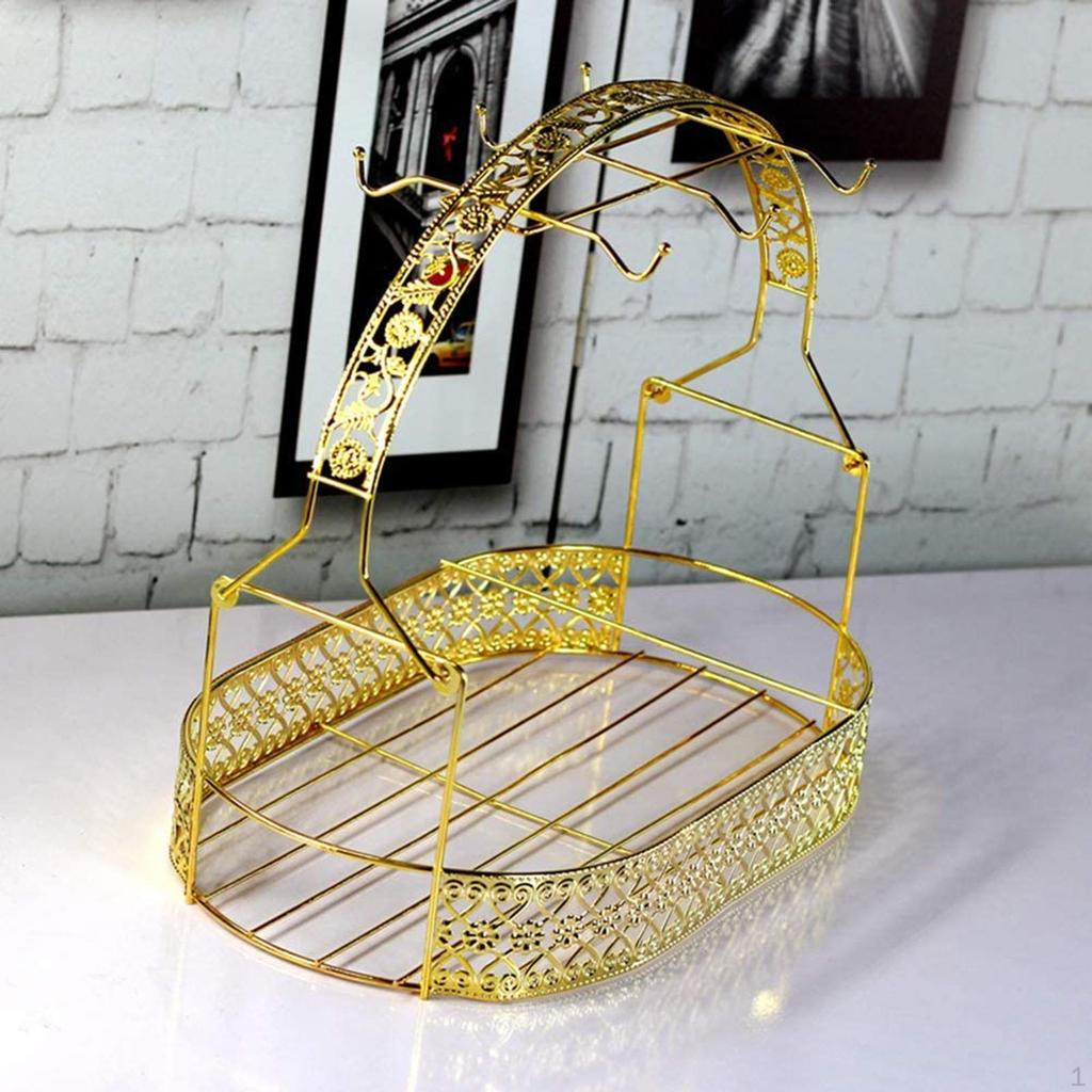 Kaffeebecher und Tassenhalter Ständer Geschirr-Organizer Eisen Abtropfständer Lagerung Trockengestell Haken für