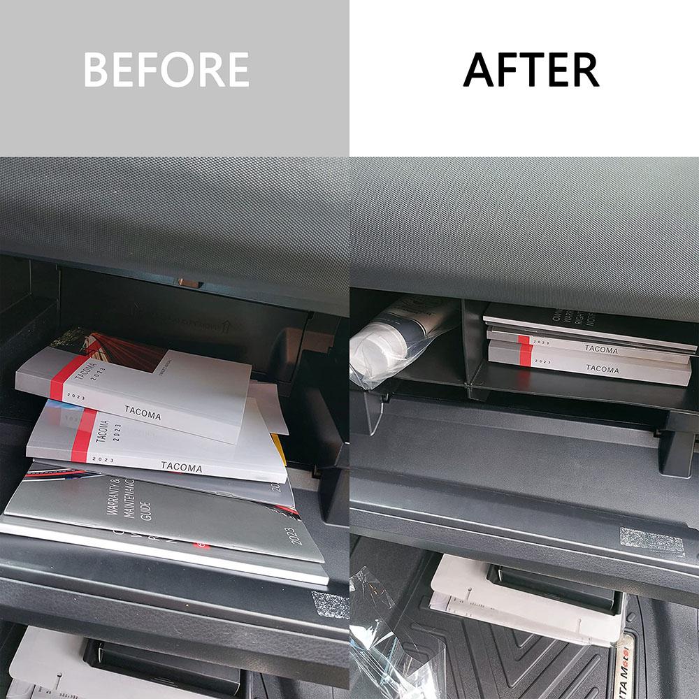 Glove Box Organizer for Toyota Tacoma Accessories 2016-2018 2019 2020 2025 2025 2025, Insert Compartment Center Console Tray
