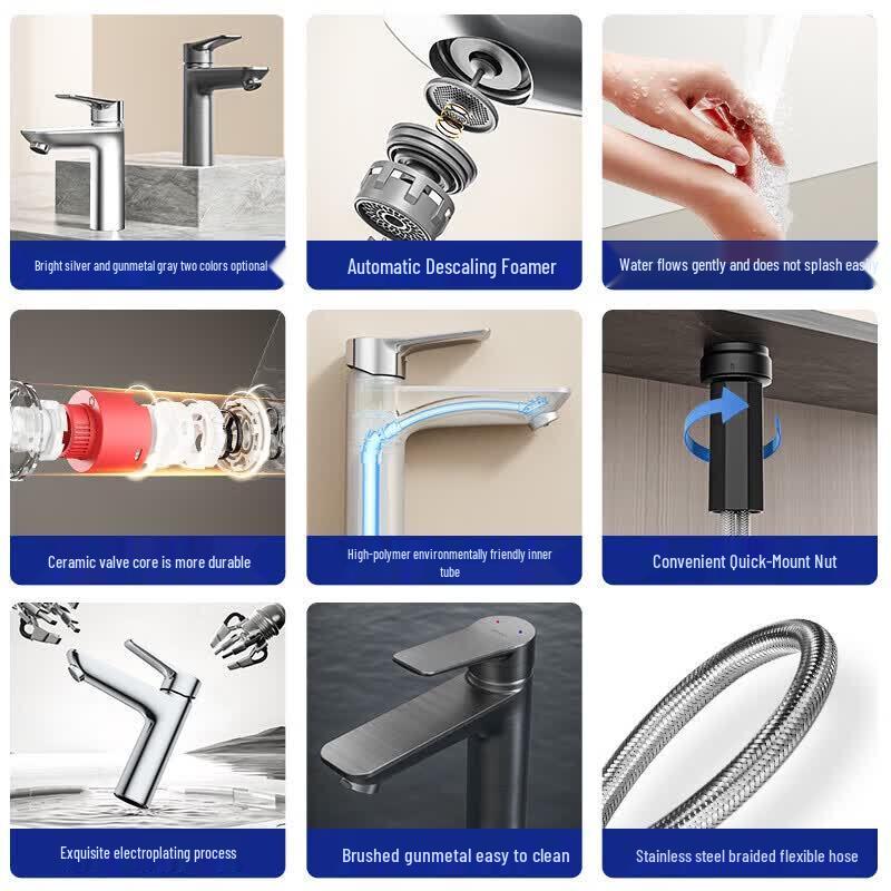 JOMOO Automatic Descaling Basin Faucet