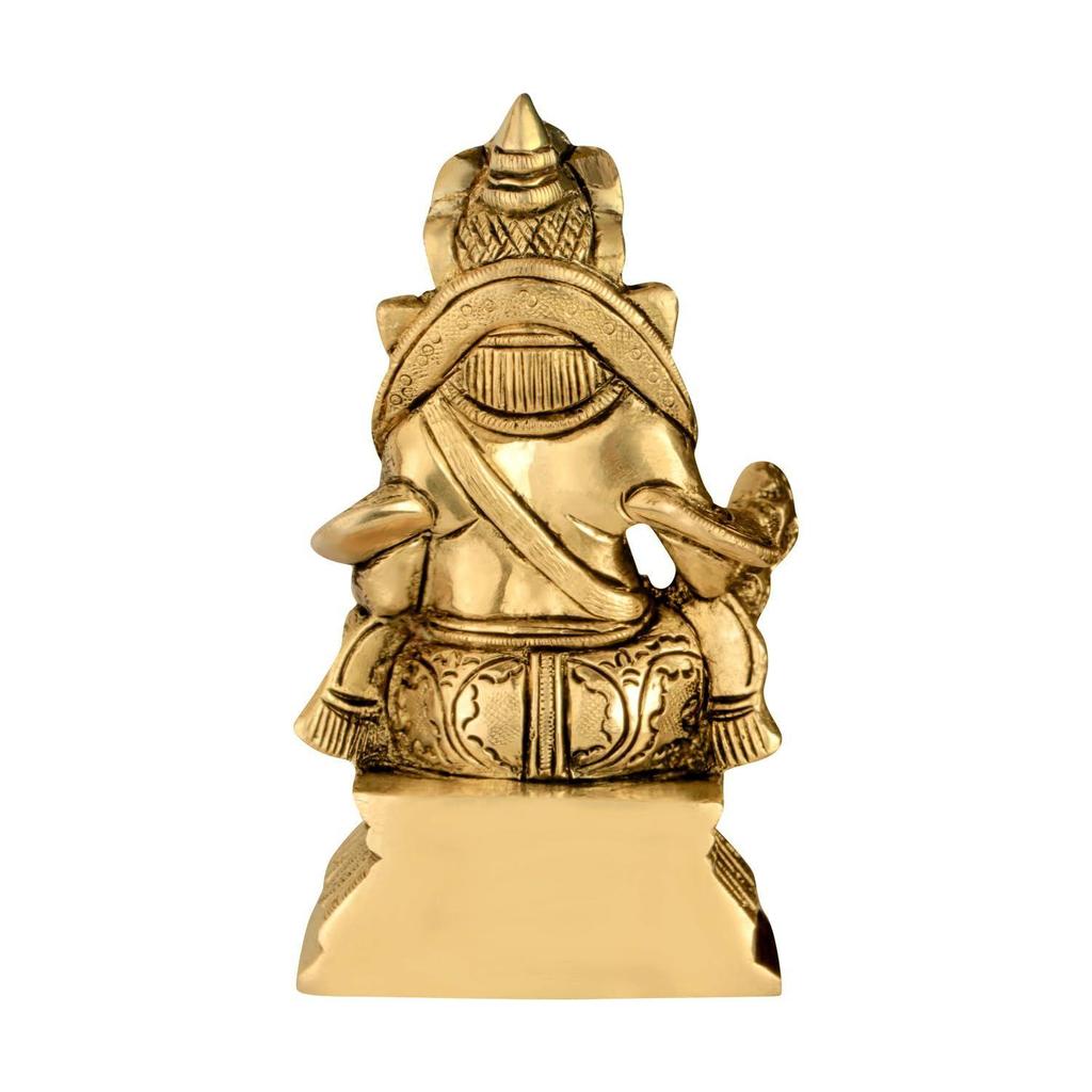 Kuber-Statue aus Messing | Höhe: ca. 12 cm. | Vastu-Figur für Zuhause und Büro | Zonale Platzierung - Norden |