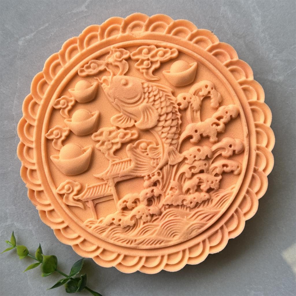 Easy To Use Hand Pressed Mold Oversized Mooncakes Making Mold Cookie Stamp Pastries Mold Practical Baking Supplies