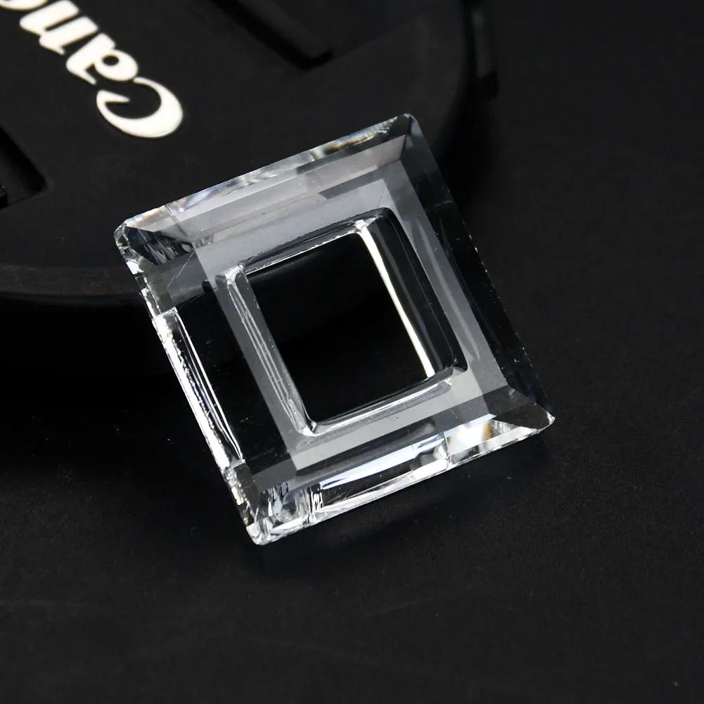 

2 шт. квадратные кристаллы призма люстра часть аксессуары бусины занавеска ловец солнца декор подвесной кулон стеклянный художественный граненый кристалл