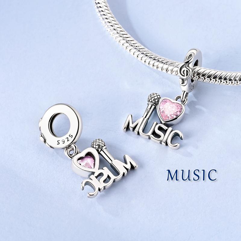 Copper Charms Pink Cat Dog Butterfly Dangle Turtle Paw Beads Fit Original Necklace Bracelet Pendants For Women Jewelry Gift