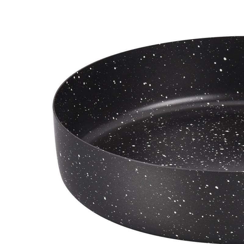 24cm 28cm Cast Iron Nonstick Frying Pan Deep Flat Griddle Pancake Omelette Home Cooking Stovetop Compatible