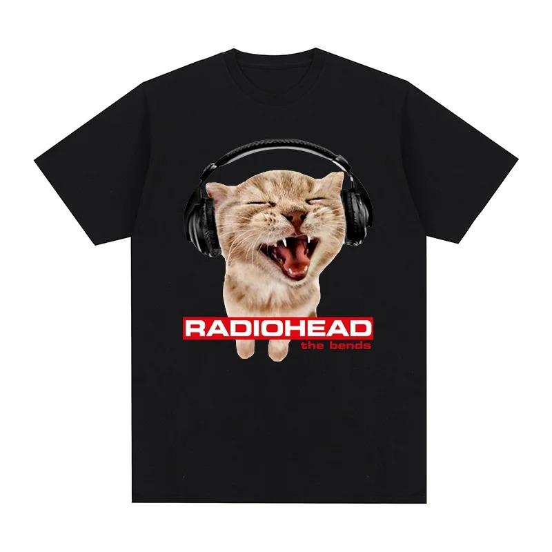 Radiohead The Bends Vintage TShirt Orange Cat Concert Fan Gift 100 Cotton Mens TShirt New TShirt Womens Top Tshirts S