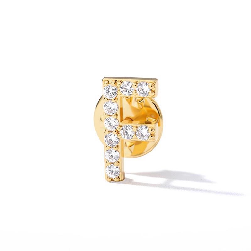 A-Z Letter Brooches For Women Initial Name Brooch Pins For Suit Shirt Collar Accessories   Brooch Jewelry