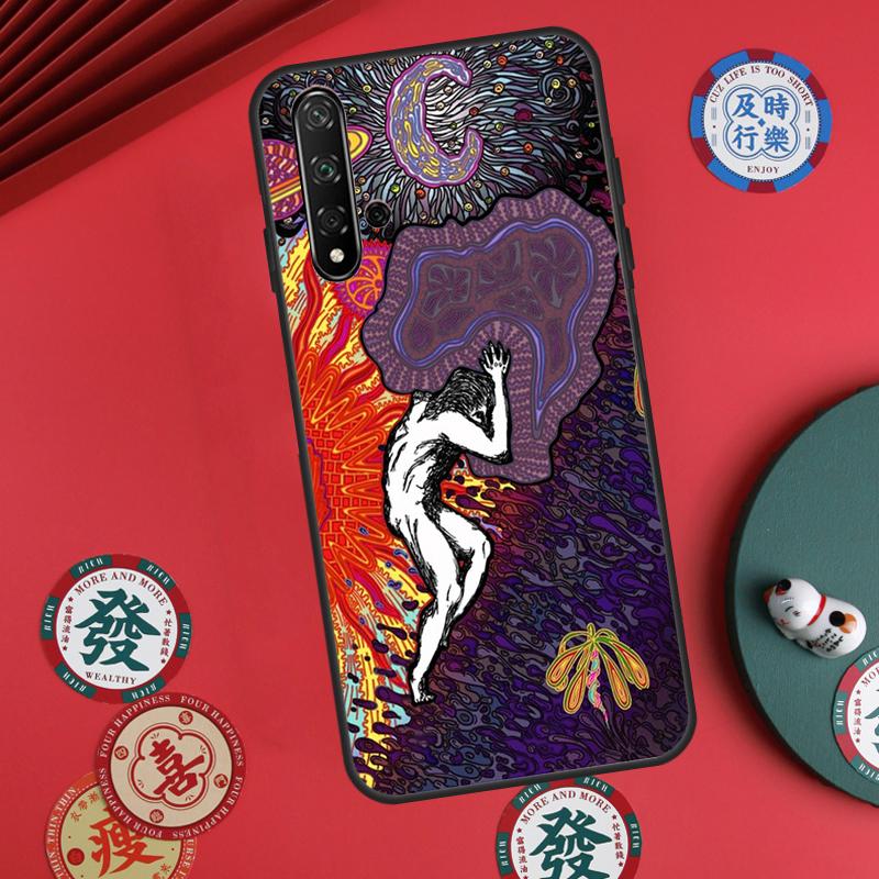 Psychedelic Trippy Art For Huawei Nova Y60 Y70 Y90 Y72 Y73 Y61 Y91 7i 8i 11i 12i 12s 9 10 SE P20 P30 P40 Lite Case