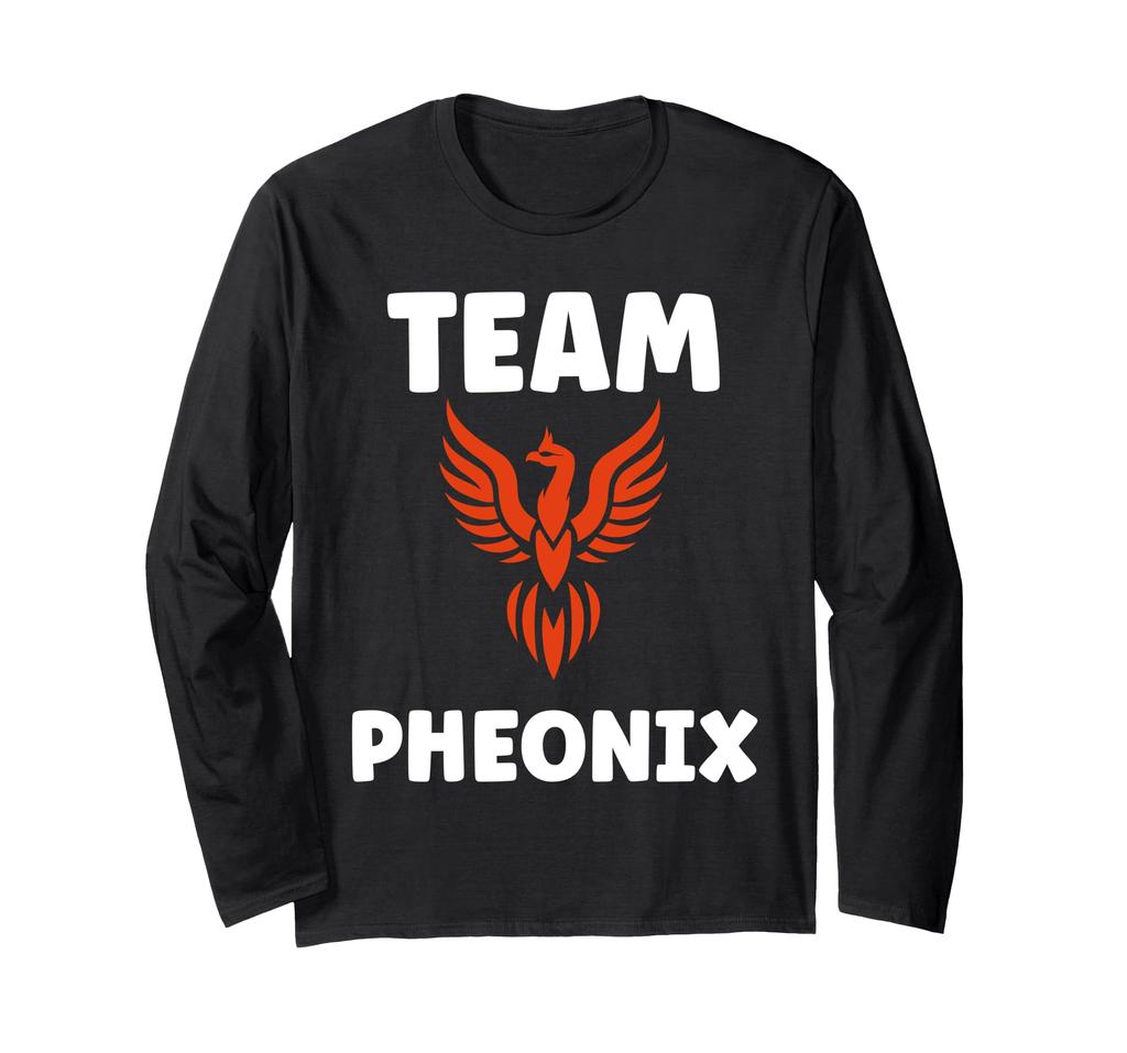 Humor Phoenix Animals Simple Fire Bird Team Phoenix Long Sleeve T-Shirt