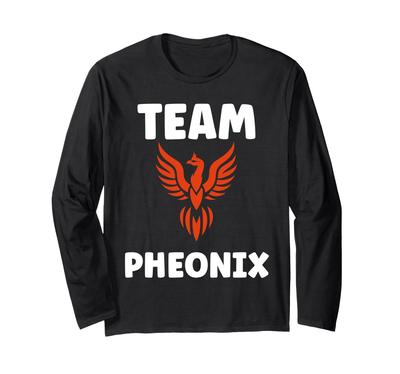 Humor Phoenix Animals Simple Fire Bird Team Phoenix Long Sleeve T-Shirt