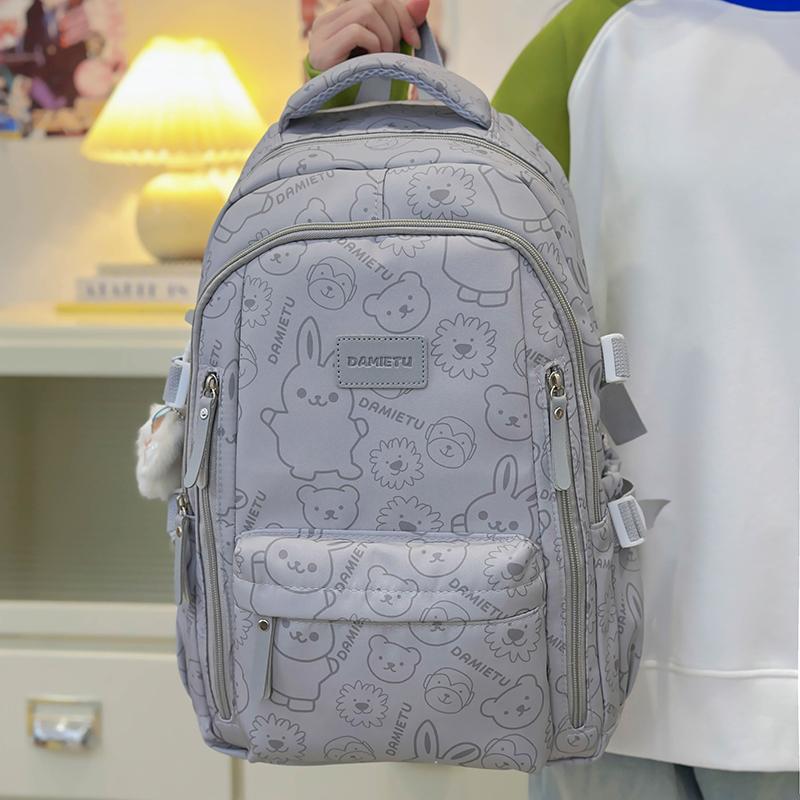 Graffiti Print Backpack Women's Backpack Large Capacity Student Schoolbag