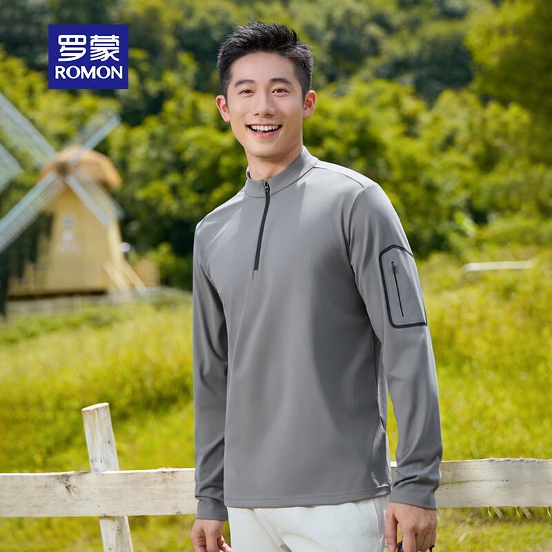

ROMON Men s Lightweight Sports Base Layer Long Sleeve Top 4XL