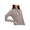 On Climate Solid Moisture Wicking Casual Lg Sleeve T-Shirt Women Tops Coal-Gray 1WE10781933