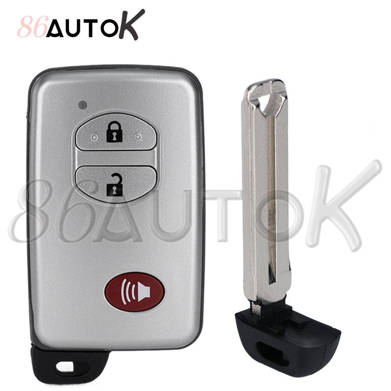 Car Key Shell Smart Key Case For Toyota Camry Prius Rav4 Avalon Corolla Land Cruiser Venza Car Key Case Fob 2/3/4 Buttons