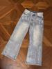 American Street Casual Washed Retro Hot Diamond Jeans Straight Loose High Street Wide-leg Pants Men and Women