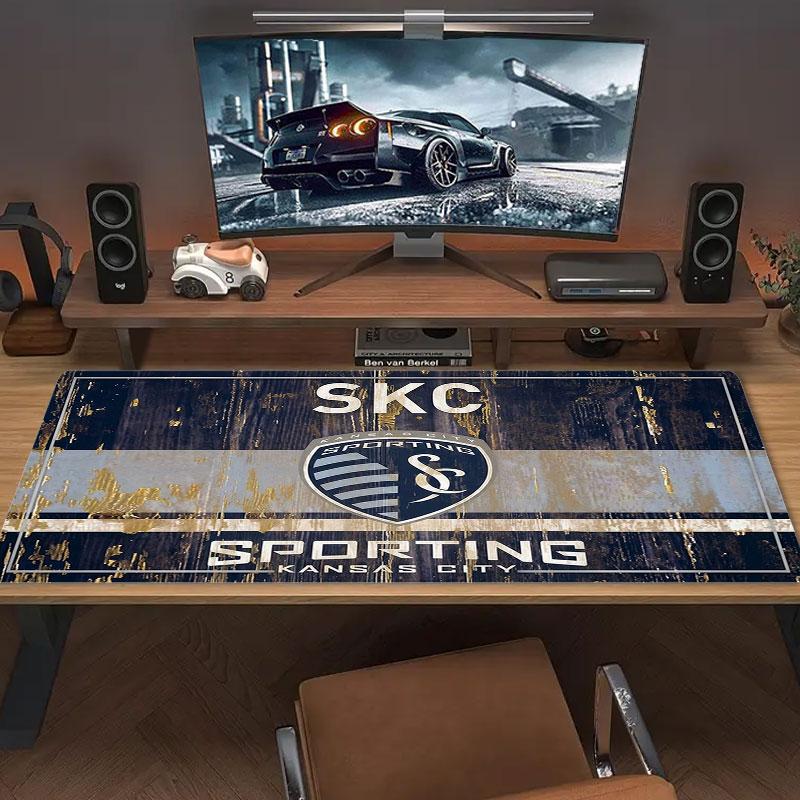 Sporting Kansas City Large Size Mouse Pad Large Gaming Table Cushion Non-slip Laptop Tablet Big Mousepad XXL Mat Mini PC Playmat With Lock edge