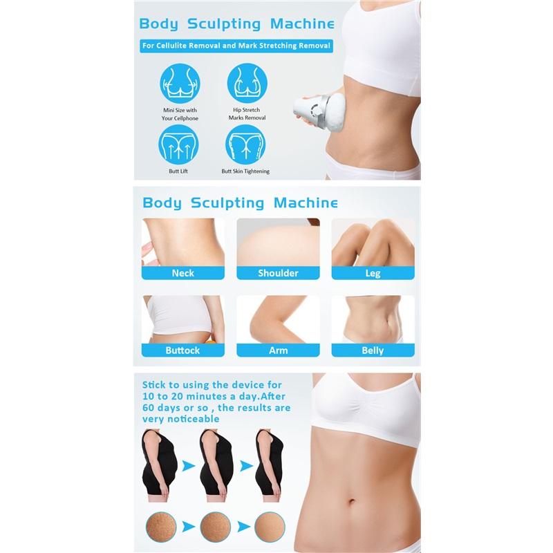 High Frequency Vibration Body Massager Slimming Machine Anti-Cellulite Massage Roller with Guasha Scraping Fat Burner Device for