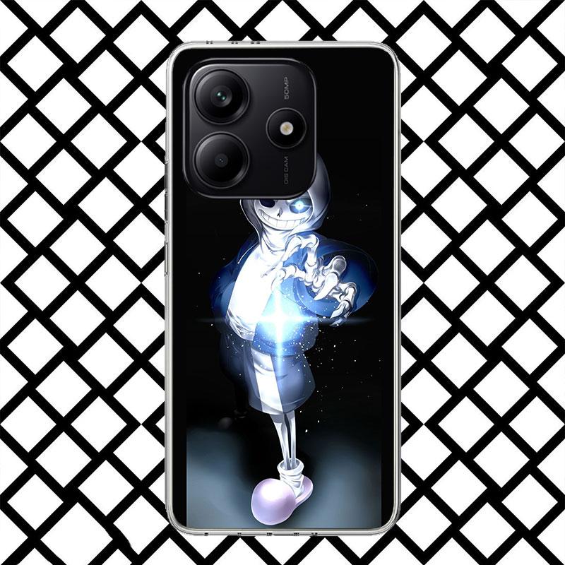 U-Undertale Sans Doggo Phone Case for Xiaomi Redmi Note 15 14 14S 13 12 12S 11 Pro Plus 11E 11T 11S 10S 5G Soft Cover Fundas Red