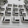 304 Stainless Steel Glass Clip Holder Heavy Duty Glass Clip Bracket For Tempered Glass