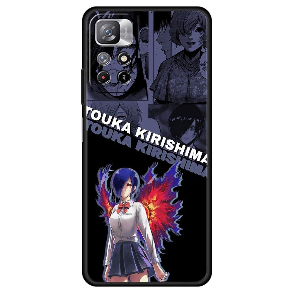 For Xiaomi Poco X3 Pro X3nfc X3pro Case Mi 12 12pro 12x 11 Lite 11t Funda 9t 10t Cover Ken Kaneki Touka Kirishima Rize Kamishiro
