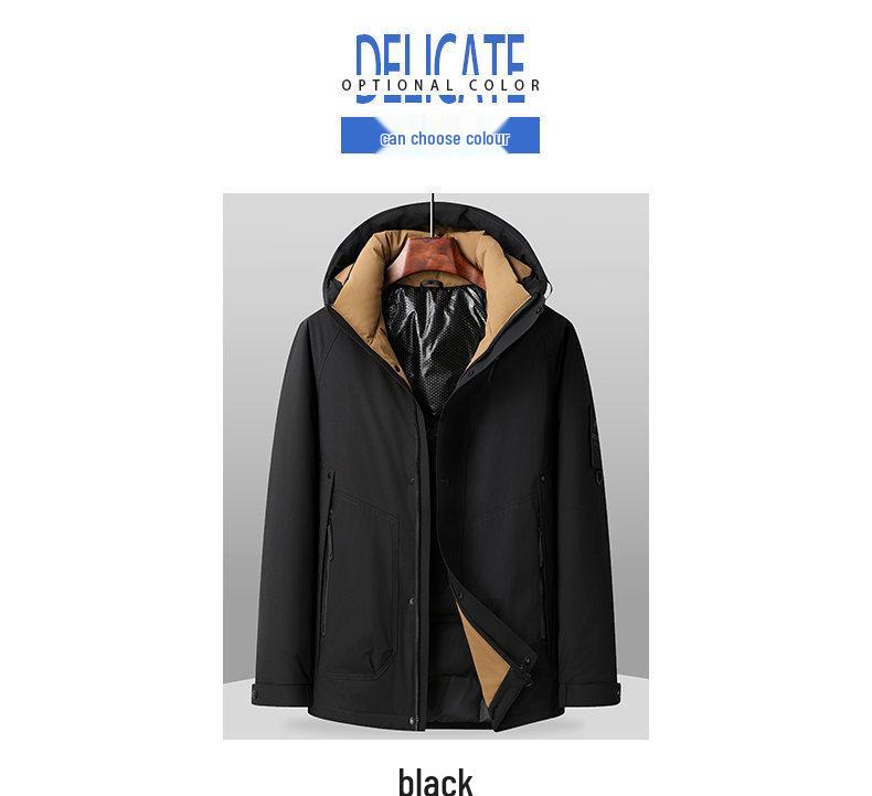 Men's Winter Waterproof Down Jacket: Fashionable, Lightweight, Luxury Outdoor Workwear for Mountaineering & Casual Wear
