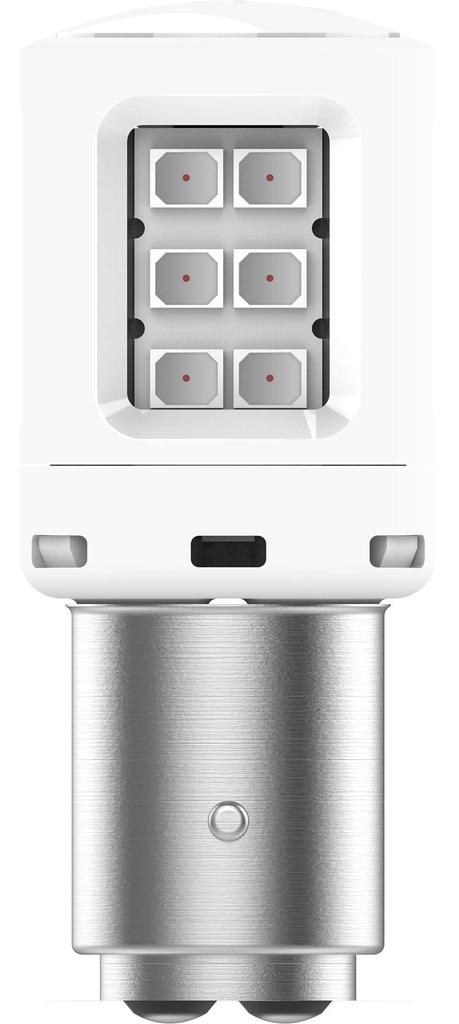 Philips Ultinon LED Rücklicht S25 Doppel 12V Autolampen Fahrzeuginspektionskonforme Lampen, (P21 / 5W) 2.7W, Rot, 2er-Pack, & Lichter, 11499ULRX2,