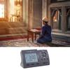 Multi-purpose Muslim Table Clock Hijir Calendar with Adhan Alarm Tabletop Muslim Clock with Qiblah Direction Temp Display