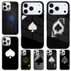 Pik Poker Spielkarten Ass Kunst Stoßfeste Handyhülle für iPhone 17 Air 16e 15 11 12 14 13 Pro Max Hülle Coque