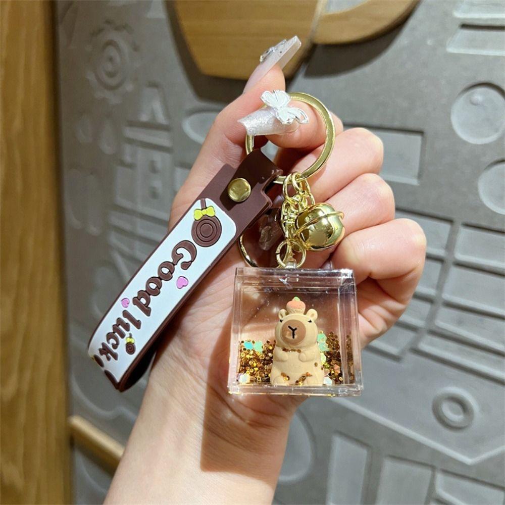 

Подвеска Капибара Подвеска Капибара Бутылка в Дрейфе Брелок Бутылка с Сыпучим Песком 4