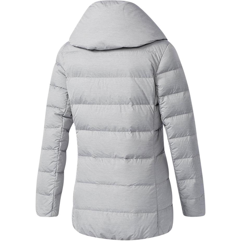 Adidas Warm Comfortable Soft Lightweight Duck Down Mid-Length Down Jacket Women Outerwear Gray BQ8785