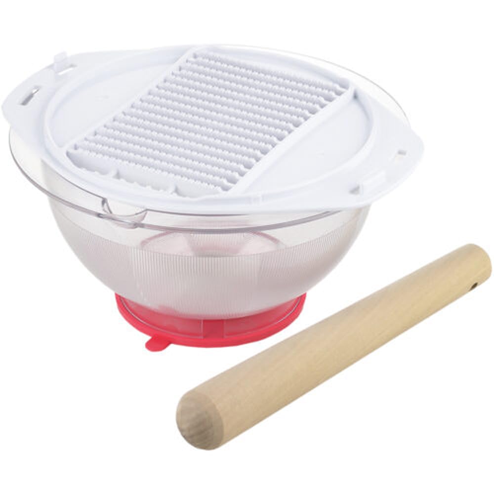 

Tiger Crown Tool Set, Clear Pink, 235 x 188 x 115 mm, 18-Piece Set with 2-Way Suction Cups, Grater, and Pestle, 2011, 3-Piece Set