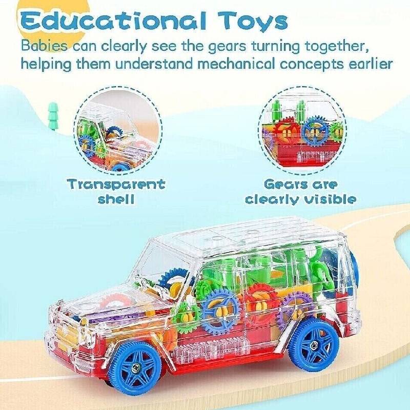 Sensory Autism Calming Led Light Car Toy Music Special Needs Children Interest