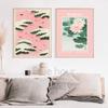 Japanese Oriental Mountain Canvas Print Landscape Monochrome Ink Watercolor Painting Zen Feng Shui Gift Wall Art Picture Decor
