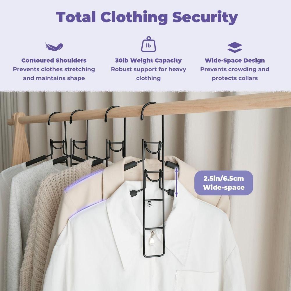 Detachable Multifunctional Clothes Rack 5 in 1 Closet Organizer Multi Layer Hanger  Hanging Storage