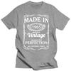 Vintage 1965 58 Years Old T Shirt Men Cotton Short Sleeve Streetwear T-shirt Camiseta Clothing Funny New 58th Birthday Tshirt