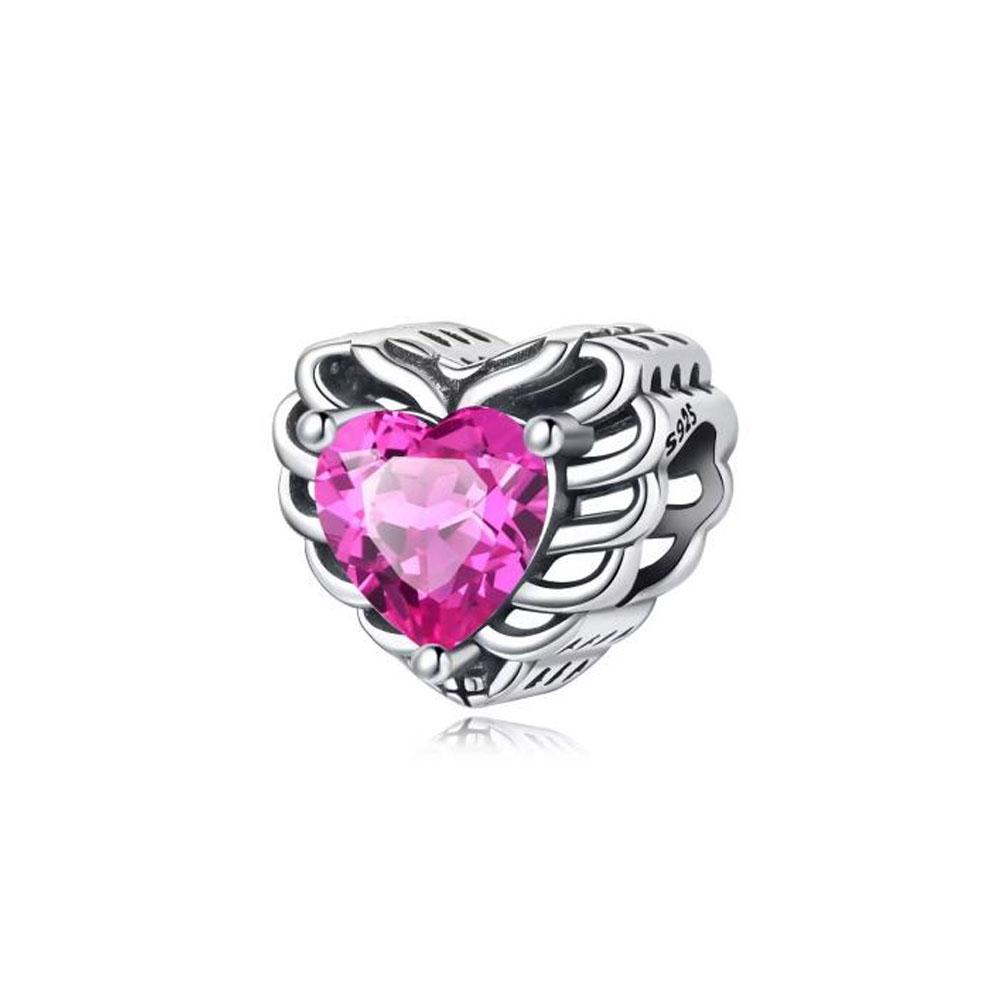 New Silve Red Heart Rudder Anchor Pendant Charm Bead Fit Original Diy Bracelet For Women Diy Fashion Jewelry Making