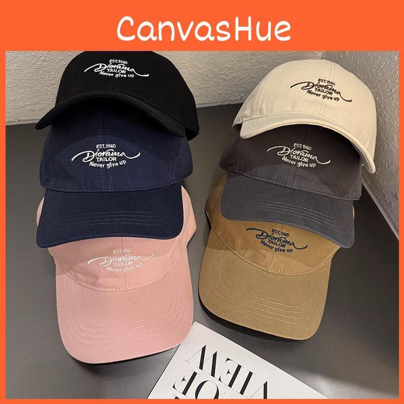 Embroidered Baseball Letter Cap Female Wide Brim Breathable Fabric Use Daily