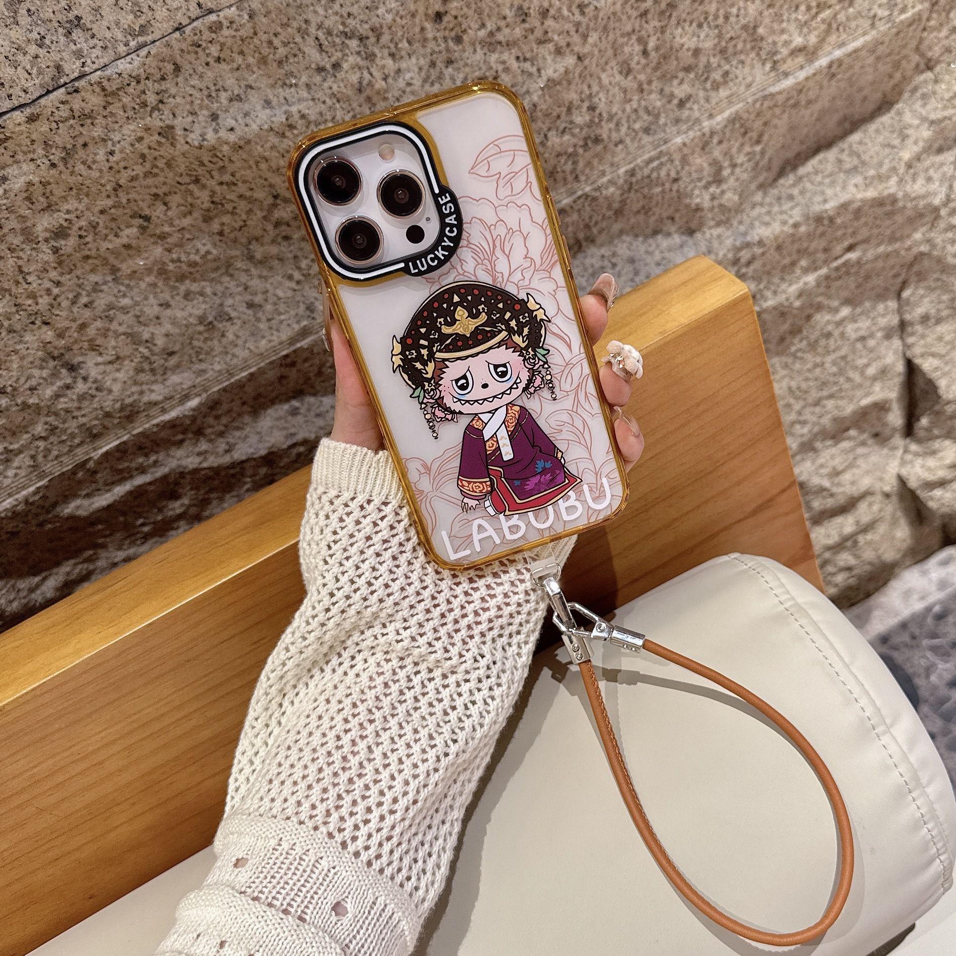 

Lucky Trendy Zhenhuan Labubu Series Чехол для iPhone 15 Pro для iPhone 16 Pro Max - Защита от падений iPhone 16 Pro Max