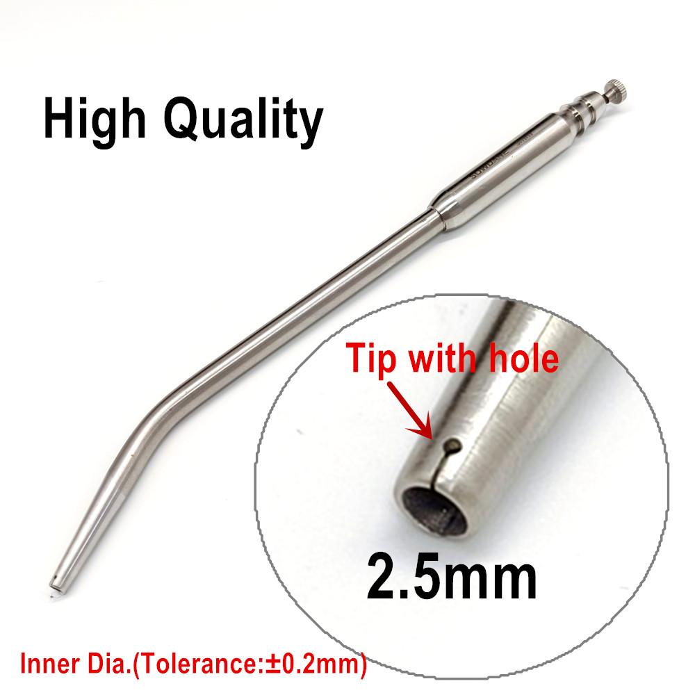 Aspirateur dentaire Ferguson Frazier Tube d'aspiration dentaire en acier inoxydable tube d'aspiration laboratoire chirurgical Tube dentiste outil
